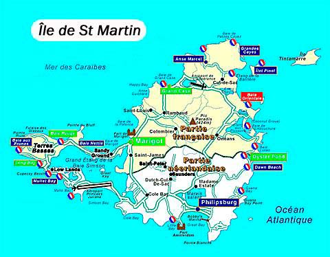 Carte St Martin