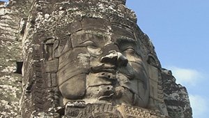 Cambodge, le Temple du Bayon à Angkor